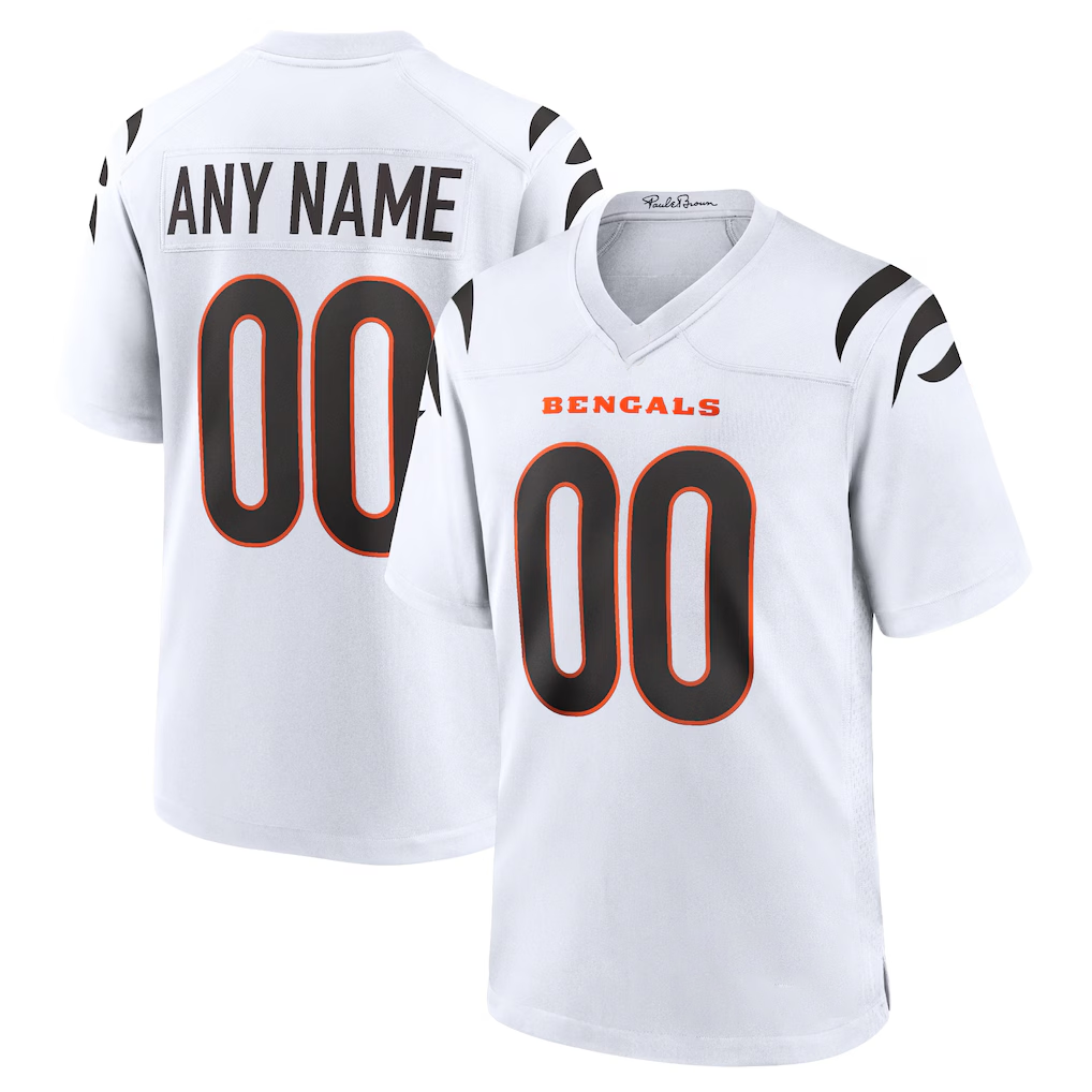 STECN Custom C.Bengals White Game Stitched Jerseys