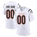 STECN Custom C.Bengals White Home Game Any Name & Numbers Stitched Jerseys