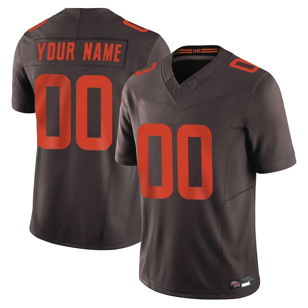 STECN Custom C.Browns Brown Limited Vapor F.U.S.E. Alternate Game Any Name & Numbers Stitched Jerseys