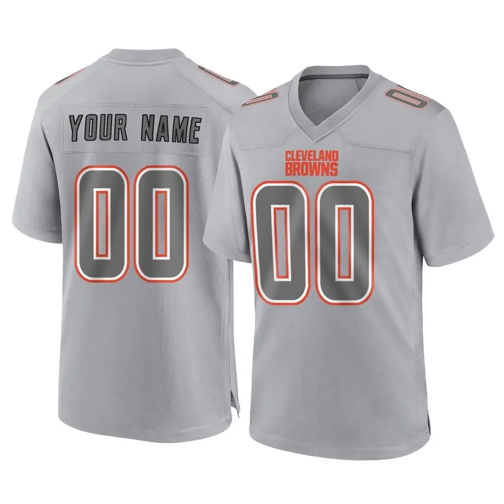 STECN Custom C.Browns Gray Atmosphere Fashion Game Any Name & Numbers Stitched Jerseys