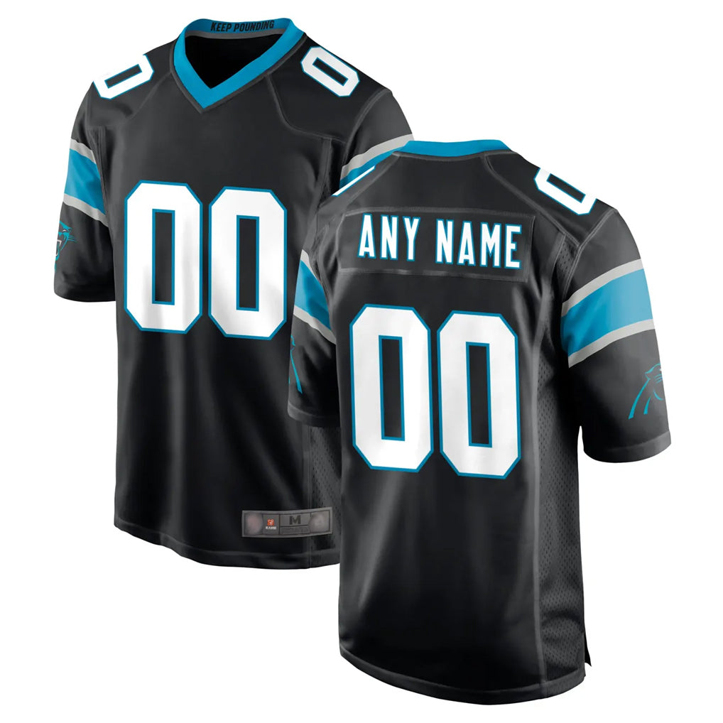 STECN Custom C.Panthers Black Game Any Name & Numbers Stitched Jerseys