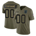 STECN Custom C.Panthers Olive 2025 Salute to Service Limited Home Game Any Name & Numbers Stitched Jerseys