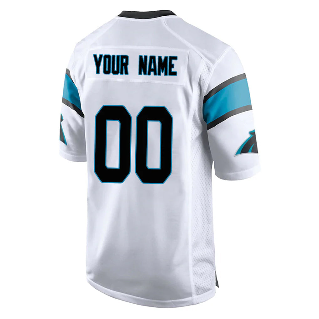 STECN Custom C.Panthers White Game Any Name & Numbers Stitched Jerseys
