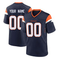STECN Custom D.Broncos Navy Home Game Any Name & Numbers Stitched Jerseys