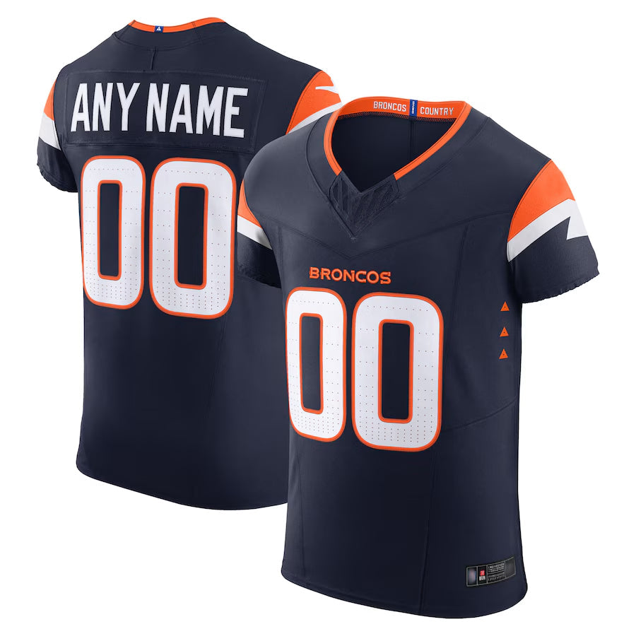 STECN Custom D.Broncos Navy Vapor F.U.S.E. Elite Stitched Jerseys