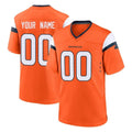 STECN Custom D.Broncos Orange Home Game Any Name & Numbers Stitched Jerseys