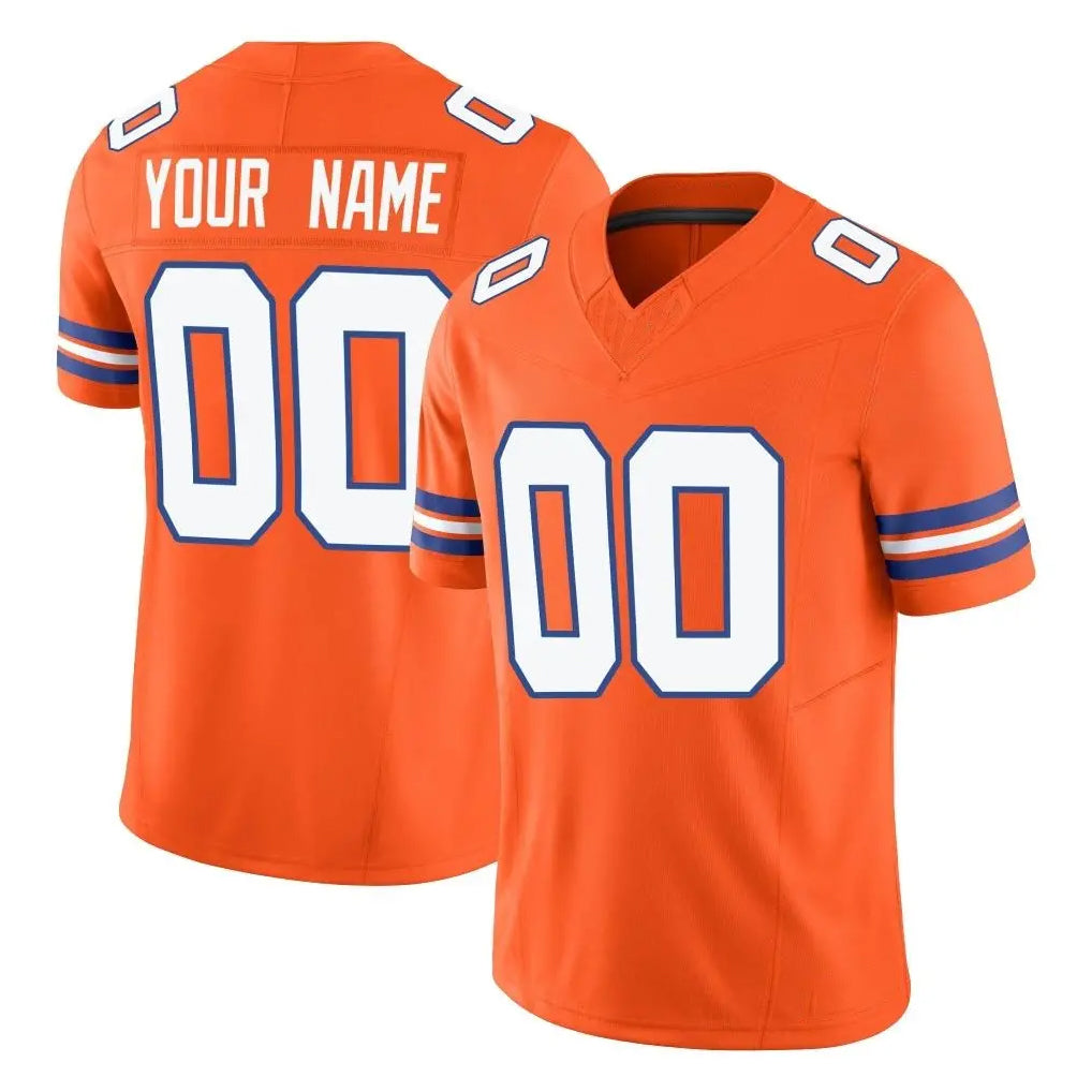 STECN Custom D.Broncos Orange Limited Alternate Vapor F.U.S.E. Throwback Game Any Name & Numbers Stitched Jerseys