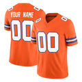 STECN Custom D.Broncos Orange Limited Alternate Vapor F.U.S.E. Throwback Game Any Name & Numbers Stitched Jerseys
