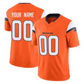 STECN Custom D.Broncos Orange Vapor F.U.S.E. Limited Home Game Any Name & Numbers Stitched Jerseys