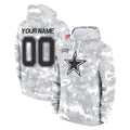 STECN Custom D.Cowboys Arctic Camo Salute to Service Hoodies Limited Game Any Name & Numbers Stitched Jerseys