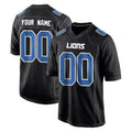 STECN Custom D.Lions Black Fashion Home Game Any Name & Numbers Stitched Jerseys