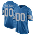 STECN Custom D.Lions Blue Vapor Untouchable Throwback Game Any Name & Numbers Stitched Jerseys