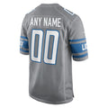 STECN Custom D.Lions Gray Replica Game Stitched Jerseys