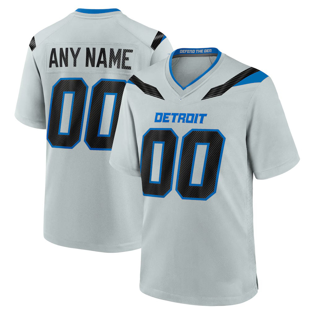 STECN Custom D.Lions Silver 2026 Rivalries Collection Game Jersey
