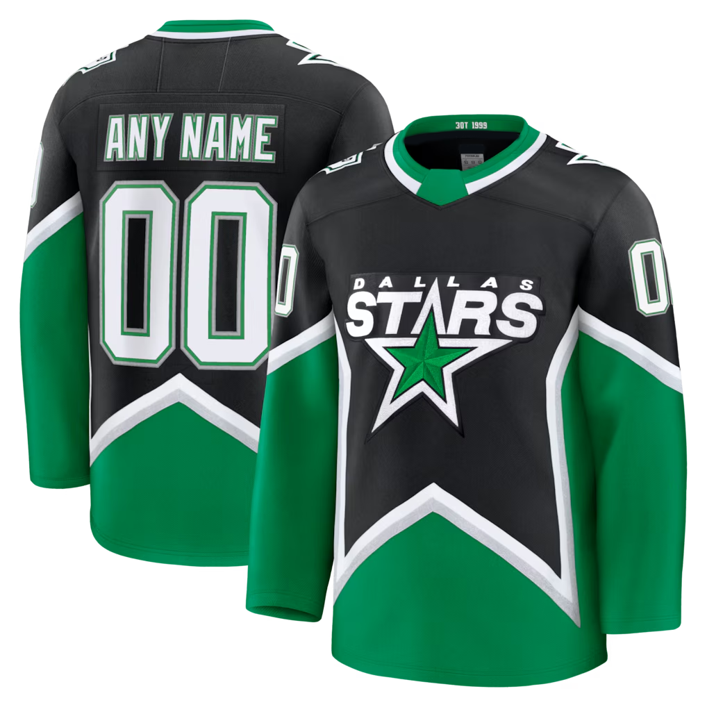STECN Custom D.Stars Black Alternate Premium Jerseys