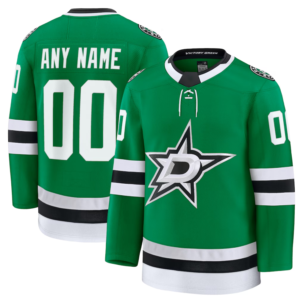 STECN Custom D.Stars Kelly Green Home Premium Jerseys