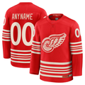 STECN Custom D.Red wings Red Centennial Premium Jerseys