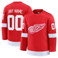 STECN Custom D.Red wings Red Home Premium Jerseys