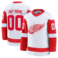 STECN Custom D.Red wings White Away Premium Jerseys