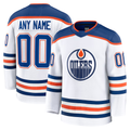 STECN Custom E.Oilers White Away Premium Jerseys