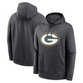 STECN Custom GB.Packers Anthracite Pullover Hoodie Game Stitched Jerseys