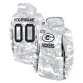 STECN Custom GB.Packers Arctic Camo Salute to Service Hoodies Limited Game Any Name & Numbers Stitched Jerseys