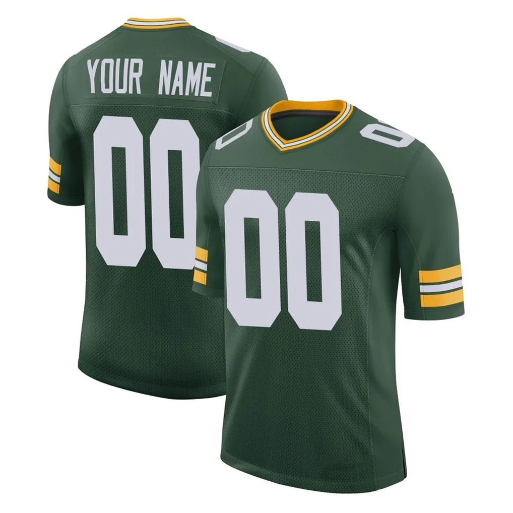 STECN Custom GB.Packers Green Limited Classic Home Game Any Name & Numbers Stitched Jerseys