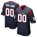 STECN Custom H.Texans Navy Home Game Any Name & Numbers Stitched Jerseys