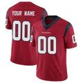 STECN Custom H.Texans Red Limited Vapor Untouchable Home Game Any Name & Numbers Stitched Jerseys