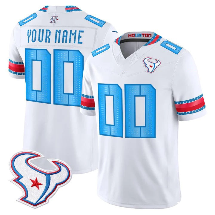 STECN Custom H.Texans White 2026 Rivalries Vapor Limited Jersey - All Stitched