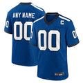 STECN Custom IN.Colts Blue Indiana Nights Replica Game Stitched Jersey