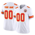 STECN Custom KC.Chiefs White Limited Vapor F.U.S.E. Home Game Any Name & Numbers Stitched Jerseys