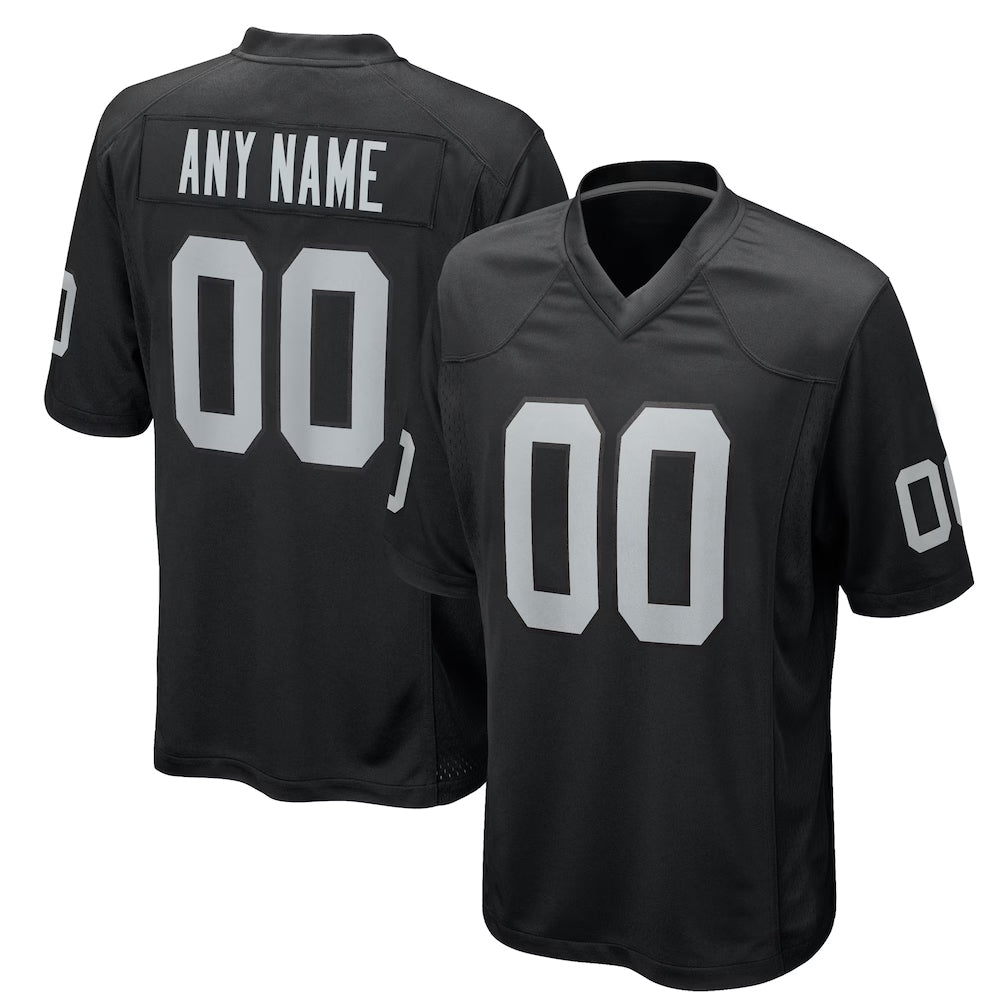 STECN Custom LV.Raiders Black Home Game Stitched Jerseys