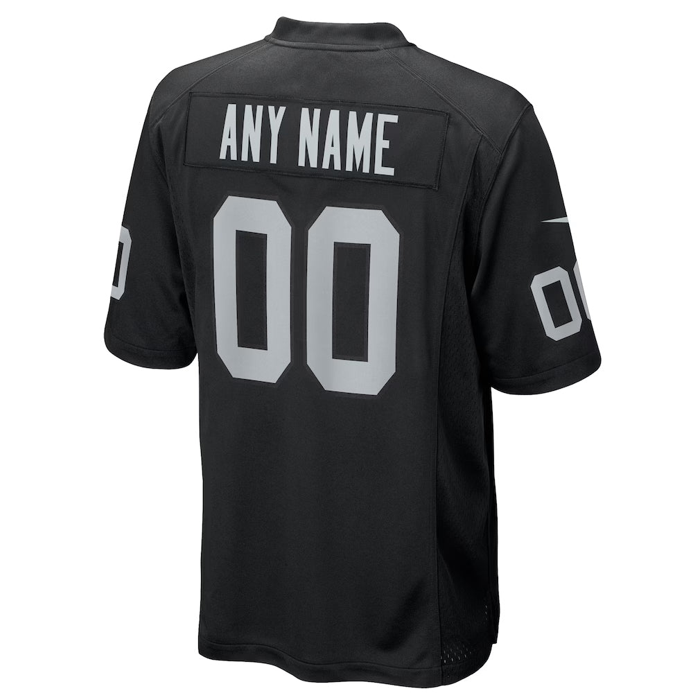 STECN Custom LV.Raiders Black Home Game Stitched Jersey