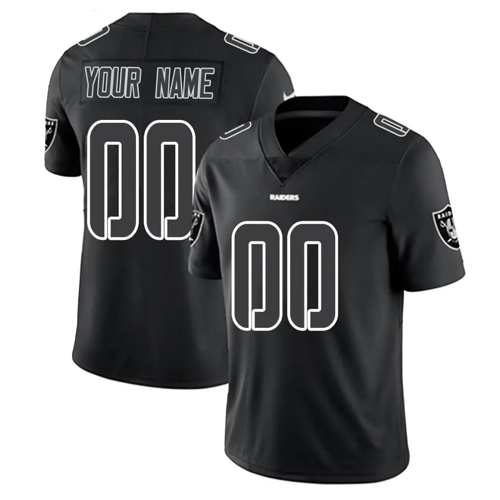 STECN Custom LV.Raiders Black Limited Black Impact Home Game Any Name & Numbers Stitched Jerseys