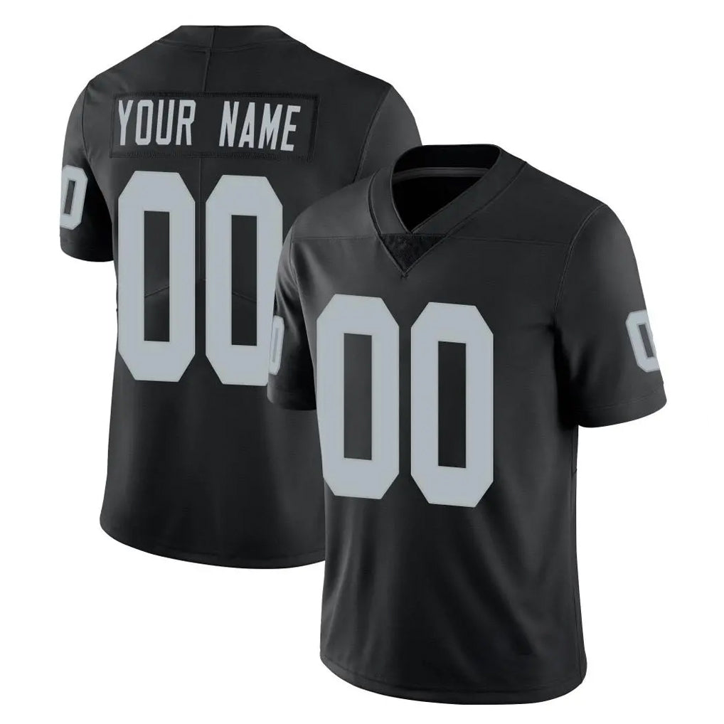 STECN Custom LV.Raiders Black Limited Vapor Untouchable Home Game Any Name & Numbers Stitched Jerseys