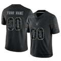 STECN Custom LV.Raiders Black RFLCTV Limited Stitched Jerseys