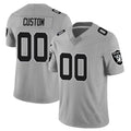 STECN Custom LV.Raiders Gray Limited Vapor F.U.S.E. Home Game Stitched Jerseys