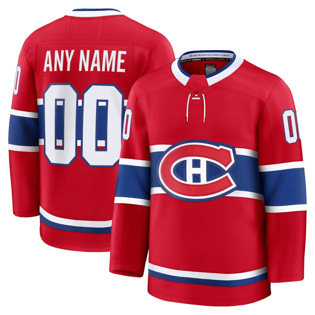 STECN Custom M.Canadiens Red Home Premium Jerseys