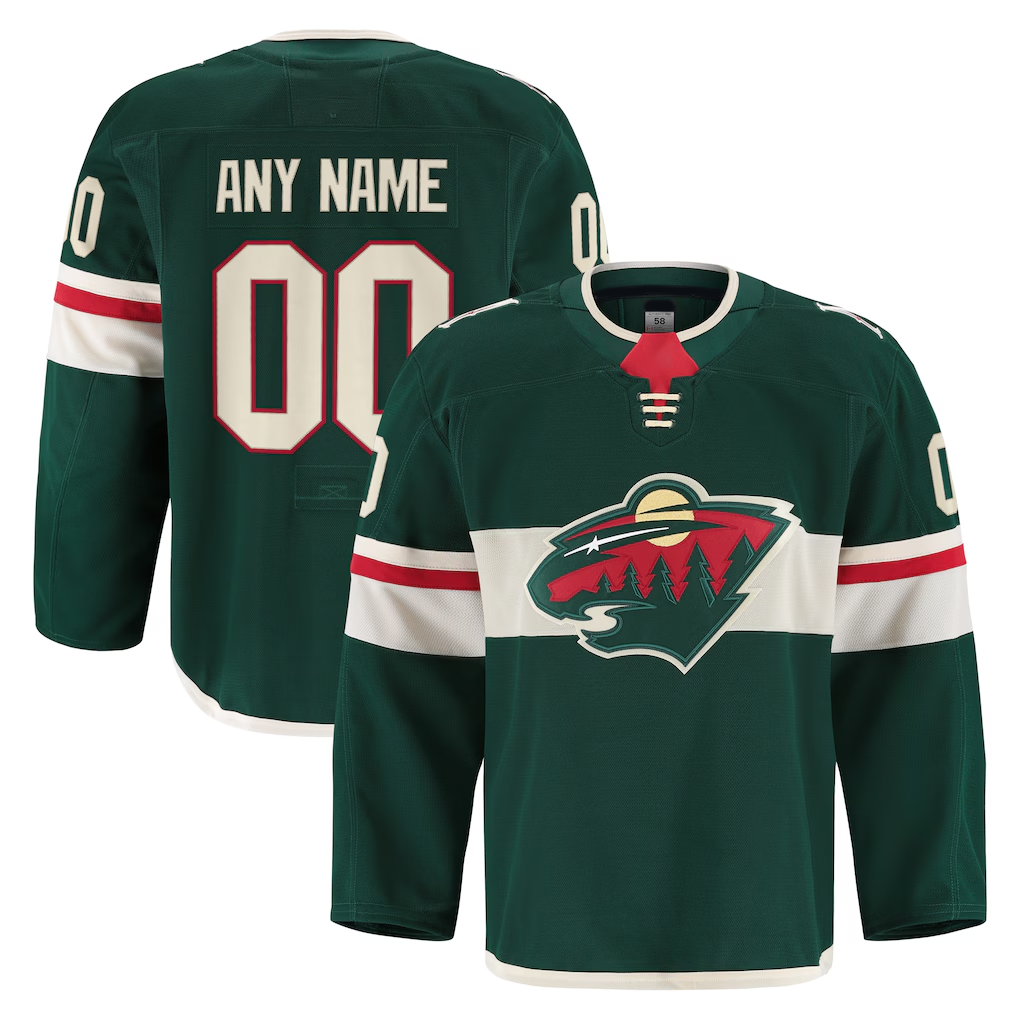 STECN Custom M.Wild Green Home Authentic Pro Jerseys