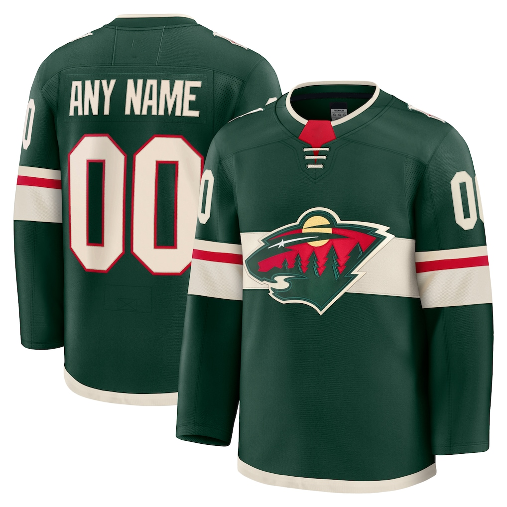 STECN Custom M.Wild Green Home Premium Jerseys