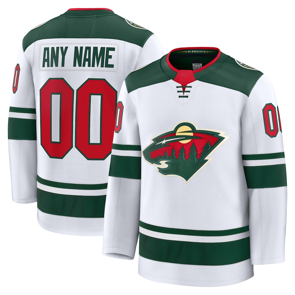 STECN Custom M.Wild White Away Premium Jerseys