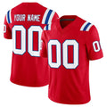 STECN Custom NE.Patriots Red Limited Vapor F.U.S.E. Home Game Any Name & Numbers Stitched Jerseys
