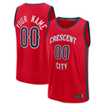 STECN Custom NO.Pelicans Red Fast Break Stitched Jerseys- Statement Edition