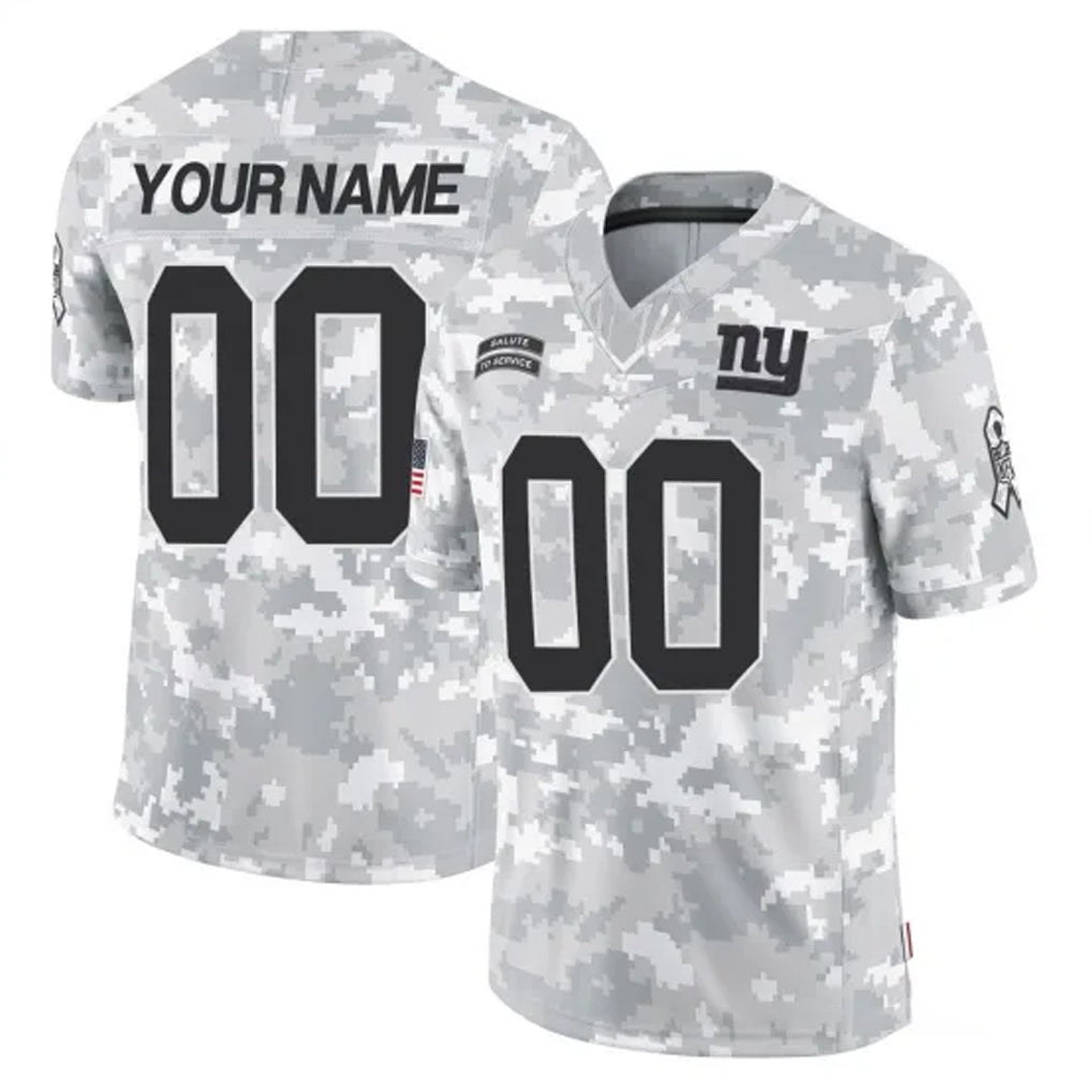 STECN Custom NY.Giants Arctic Camo Salute To Service Limited Game Any Name & Numbers Stitched Jerseys