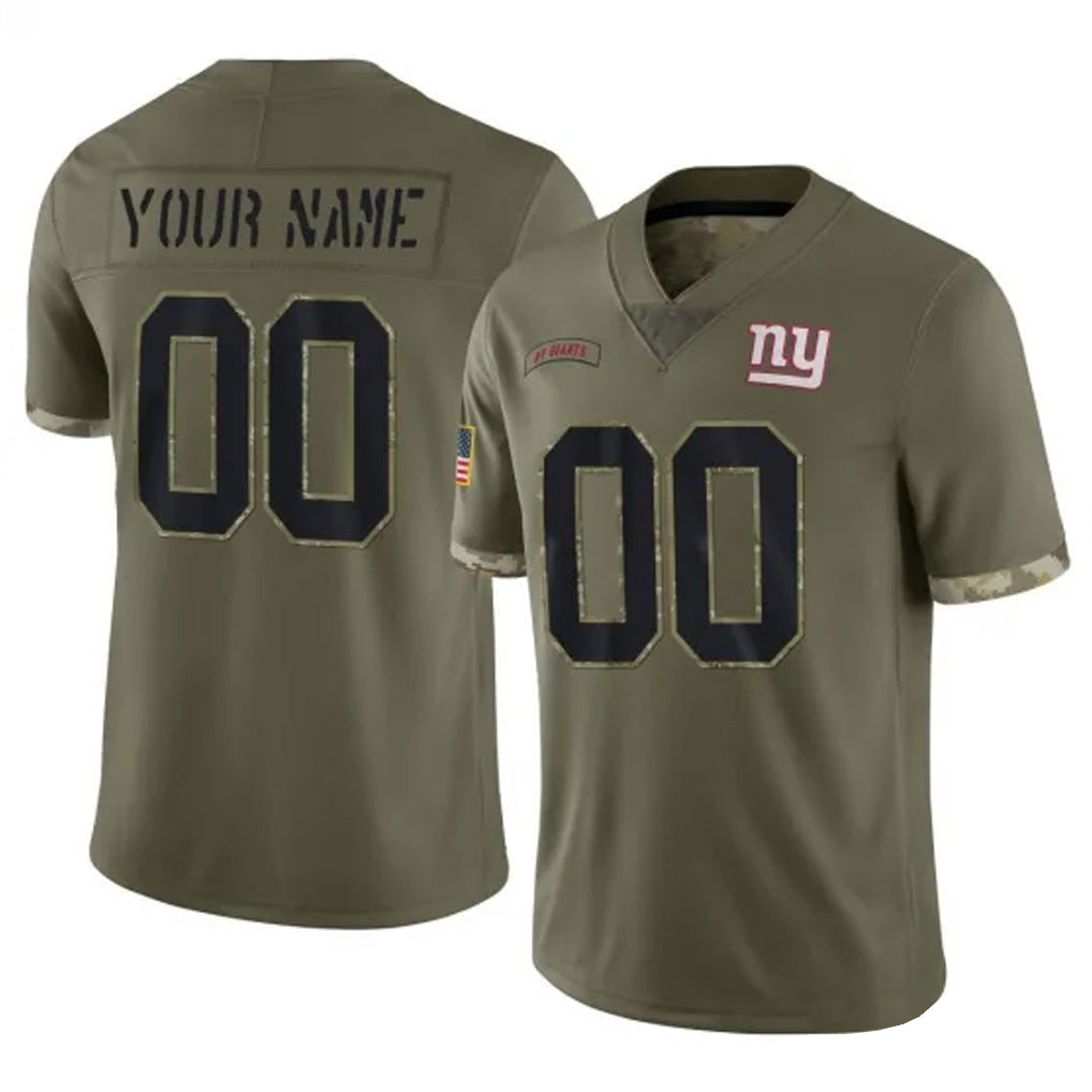 STECN Custom NY.Giants Olive Salute To Service Limited Any Name & Numbers Stitched Jerseys