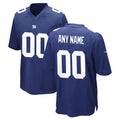 STECN Custom NY.Giants Royal Home Game Any Name & Numbers Stitched Jerseys