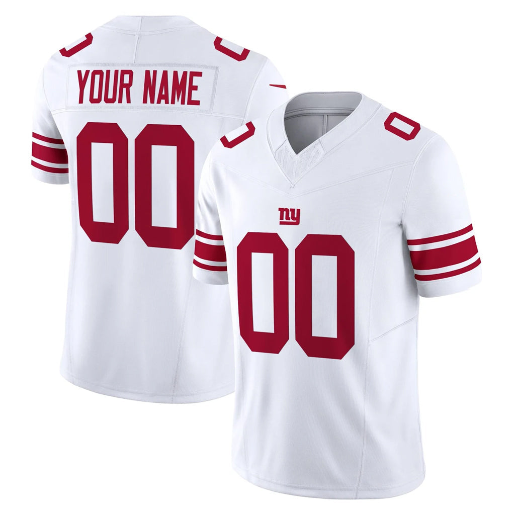 STECN Custom NY.Giants White Limited Vapor F.U.S.E. Home Game Any Name & Numbers Stitched Jerseys