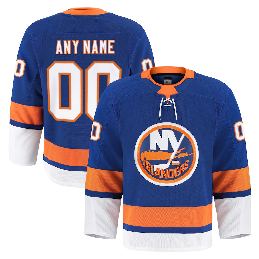STECN Custom NY.Islanders Royal Home Authentic Pro Jerseys