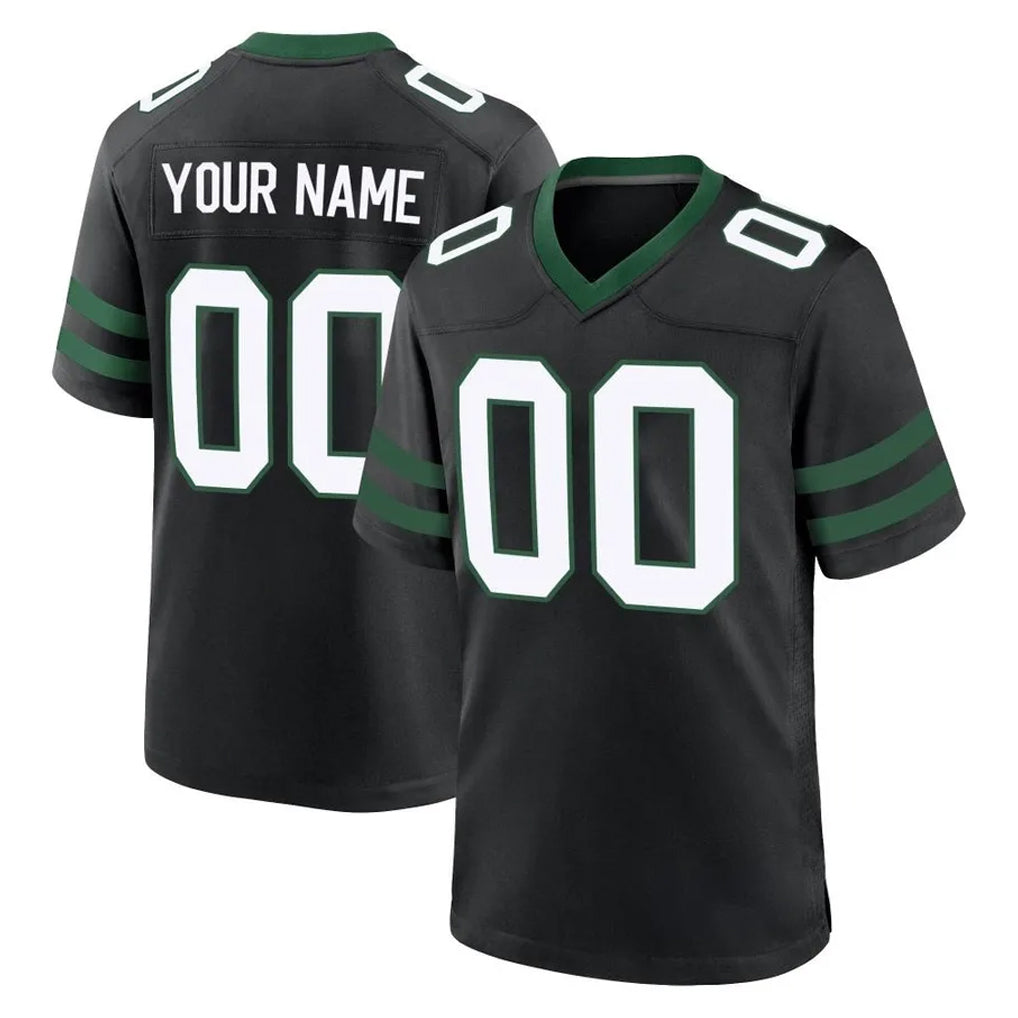 STECN Custom NY.Jets Black Legacy Home Game Any Name & Numbers Stitched Jerseys
